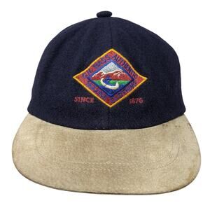 G.H. Bass Authentic Maine Clothing Slideback Hat Blue One Size Vintage USA